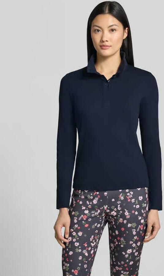 Marc Cain Slim fit shirt met lange mouwen van katoenmix - Foto 2