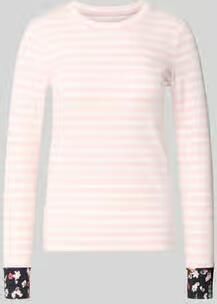 Marc Cain Slim fit shirt met lange mouwen van katoenmix