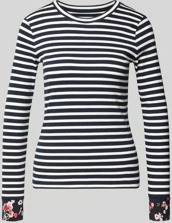 Marc Cain Slim fit shirt met lange mouwen van katoenmix - Foto 2