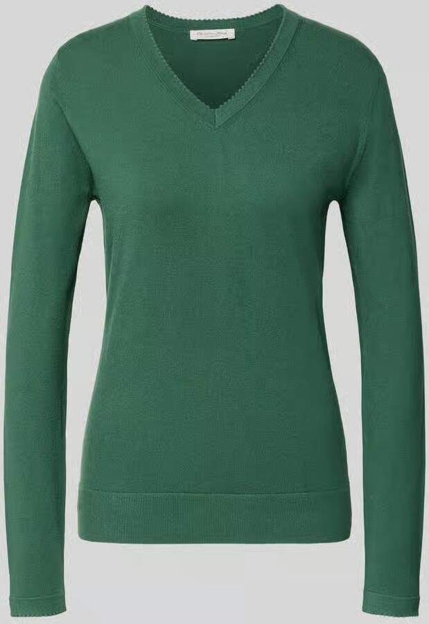 Marc Cain Slim fit shirt met lange mouwen van katoenmix