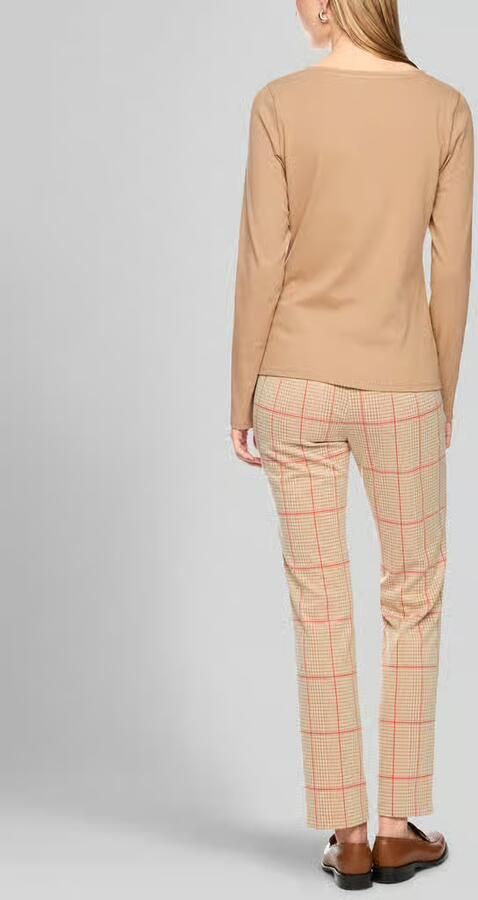 Marc Cain Slim fit shirt met lange mouwen van katoenmix - Foto 2