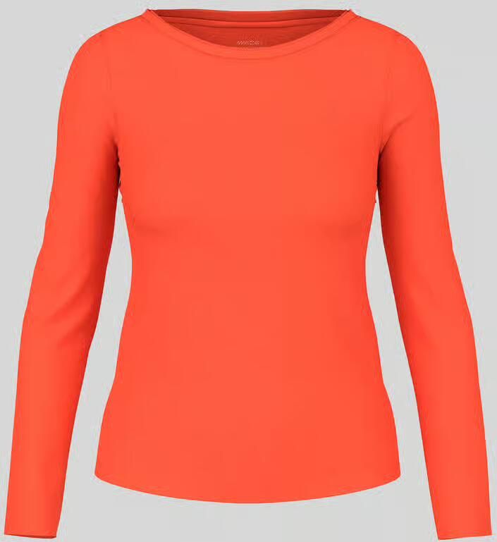 Marc Cain Slim fit shirt met lange mouwen van katoenmix