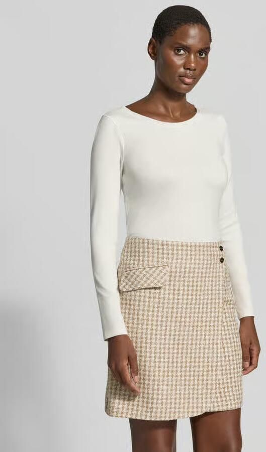 Marc Cain Slim fit shirt met lange mouwen van katoenmix - Foto 2