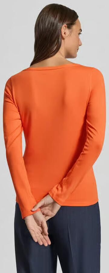 Marc Cain Slim fit shirt met lange mouwen van katoenmix - Foto 3