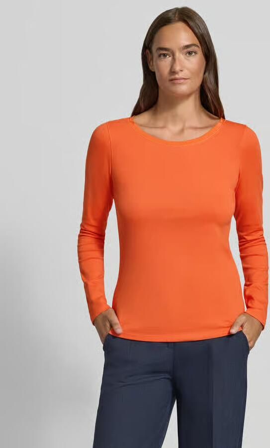 Marc Cain Slim fit shirt met lange mouwen van katoenmix - Foto 2