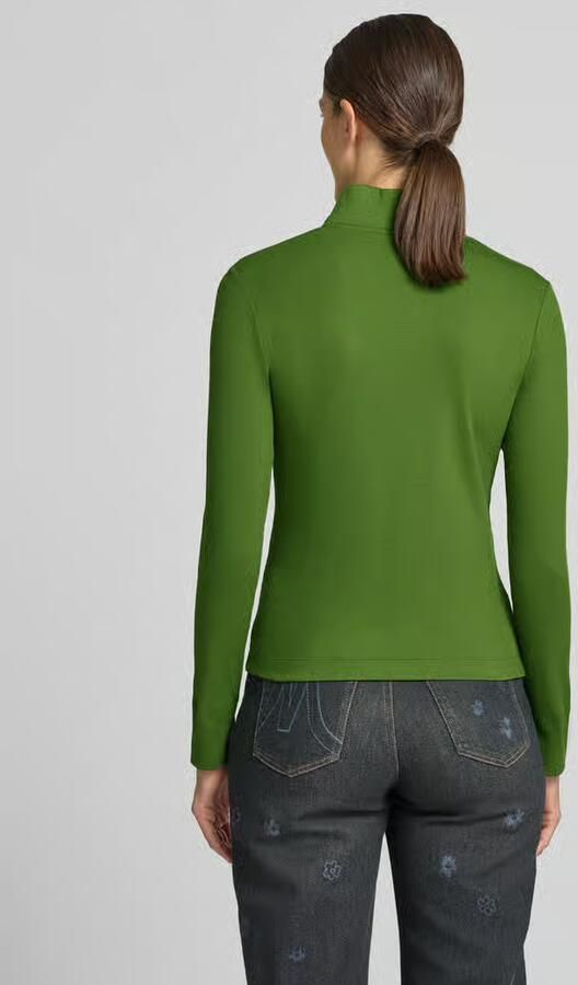 Marc Cain Slim fit shirt met lange mouwen van katoenmix - Foto 3