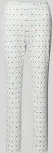 Marc Cain Slim fit stoffen broek met All-over logoprint