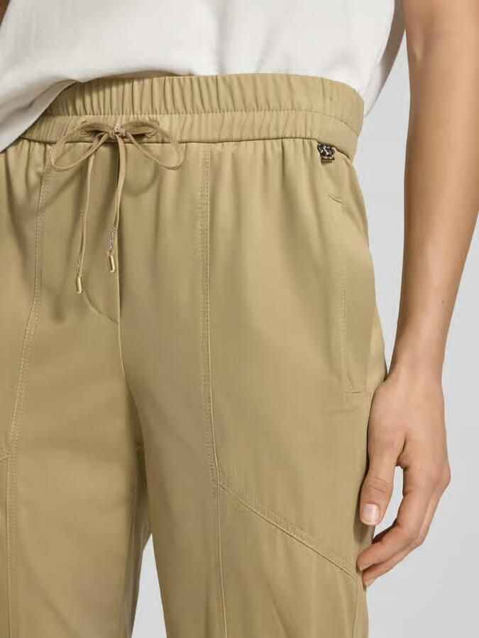 Marc Cain Slim fit stoffen broek met ritszakken - Foto 2