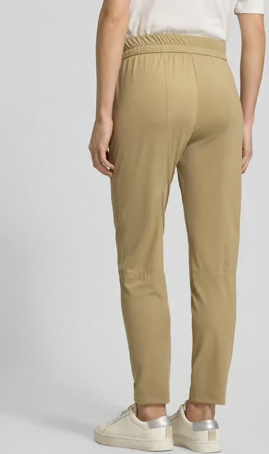 Marc Cain Slim fit stoffen broek met ritszakken