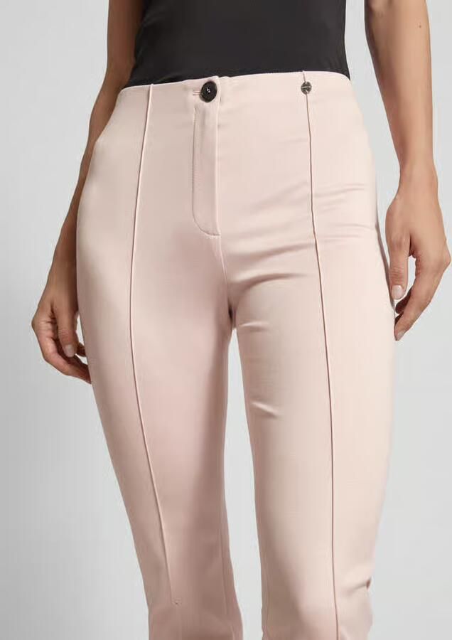 Marc Cain Slim fit stoffen broek met vaste persplooien - Foto 2