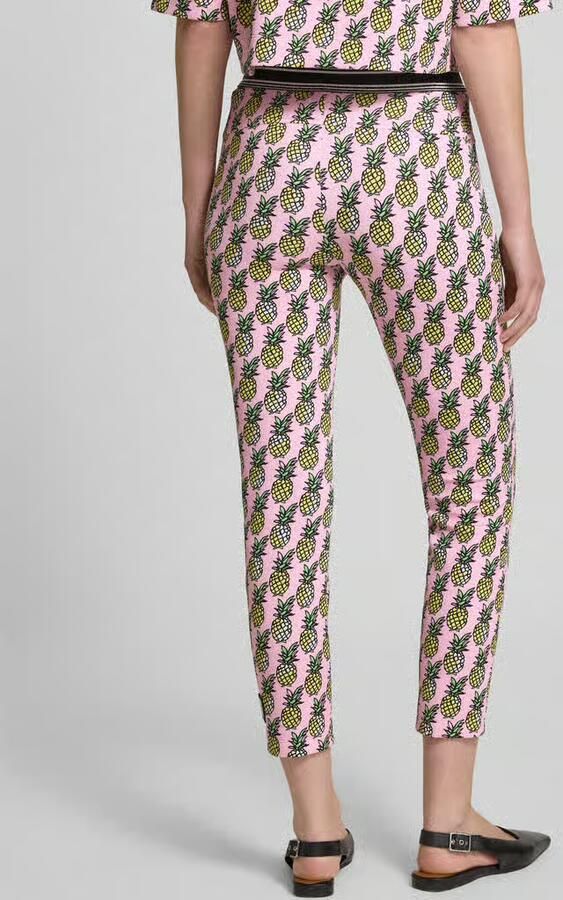 Marc Cain Slim fit stoffen broek met vaste persplooien