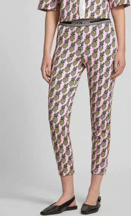 Marc Cain Slim fit stoffen broek met vaste persplooien - Foto 2