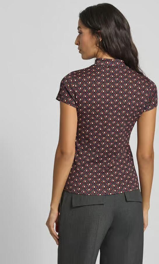 Marc Cain Slim fit T-shirt met polokraag