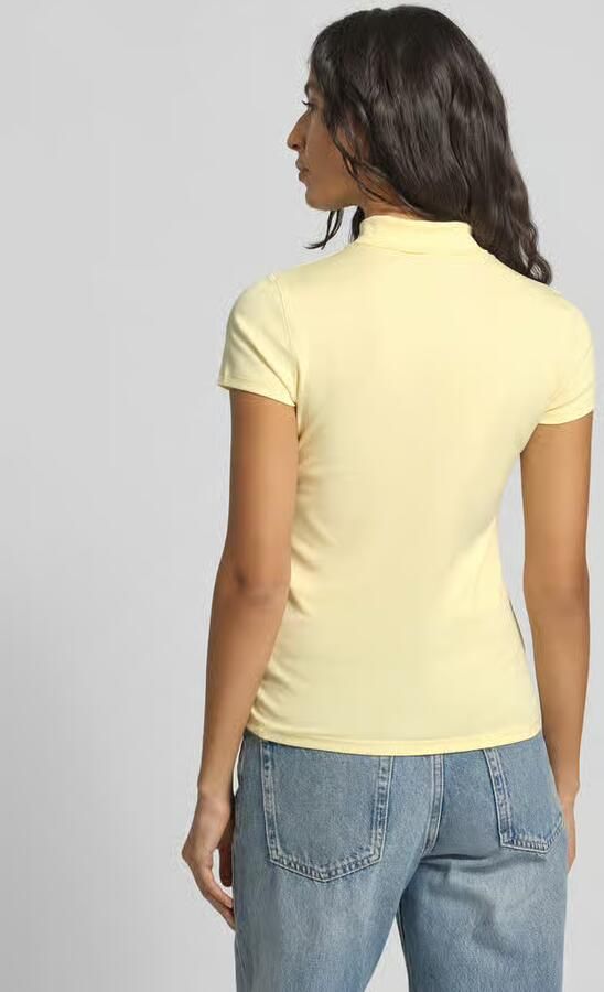 Marc Cain Slim fit T-shirt met polokraag