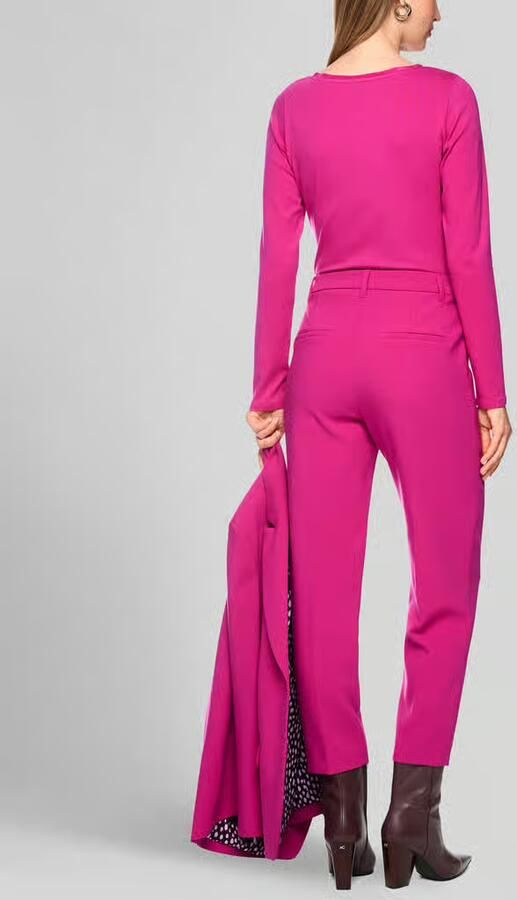 Marc Cain Slim fit zakelijke broek met labelopschrift - Foto 2