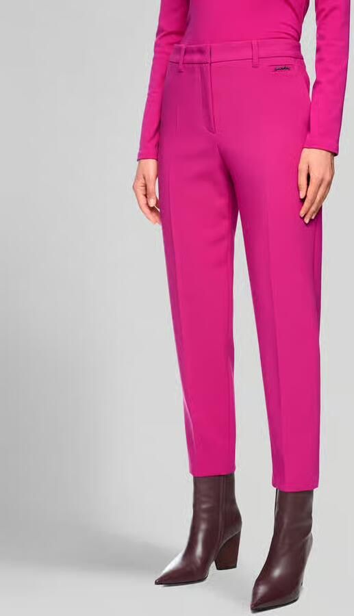 Marc Cain Slim fit zakelijke broek met labelopschrift - Foto 3