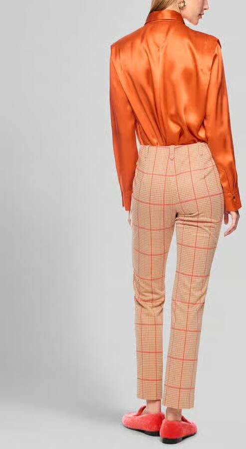 Marc Cain Smalle broek met kettingdetail - Foto 3