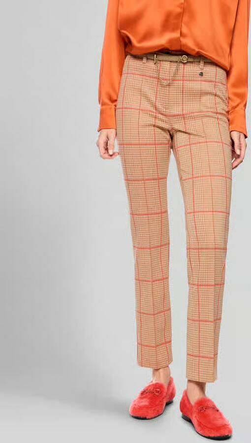Marc Cain Smalle broek met kettingdetail - Foto 2