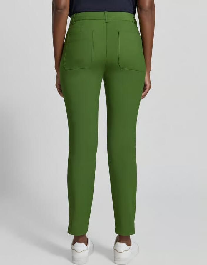 Marc Cain Slim fit broek van katoenmix - Foto 2