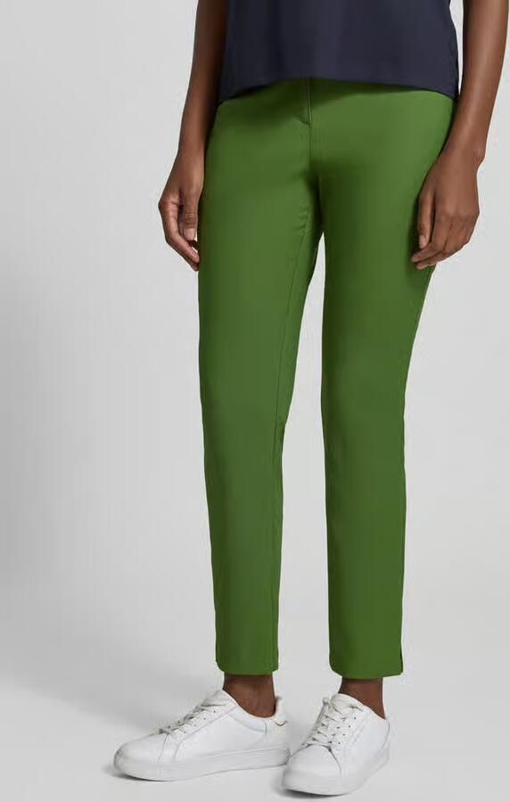 Marc Cain Slim fit broek van katoenmix - Foto 3