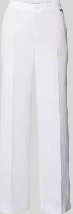 Marc Cain Stoffen broek met persplooien en elastische band