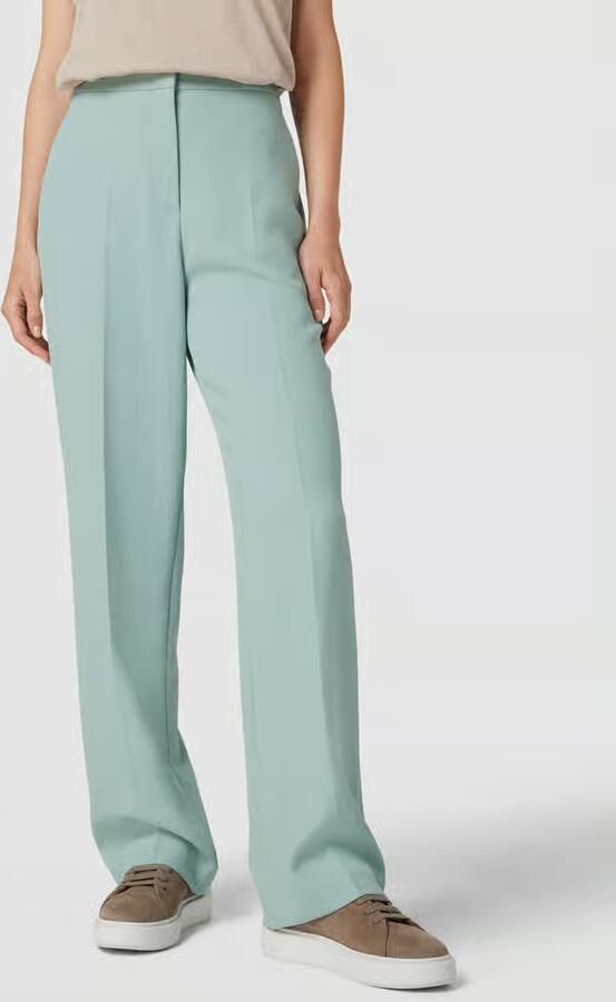 Marc Cain Stoffen broek met persplooien - Foto 2