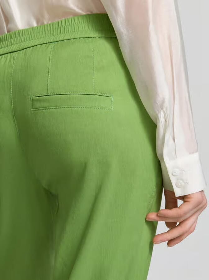 Marc Cain Stoffen broek van linnenmix met Franse steekzakken