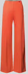 Marc Cain Stoffen broek van Viscosemix met vouwplooi