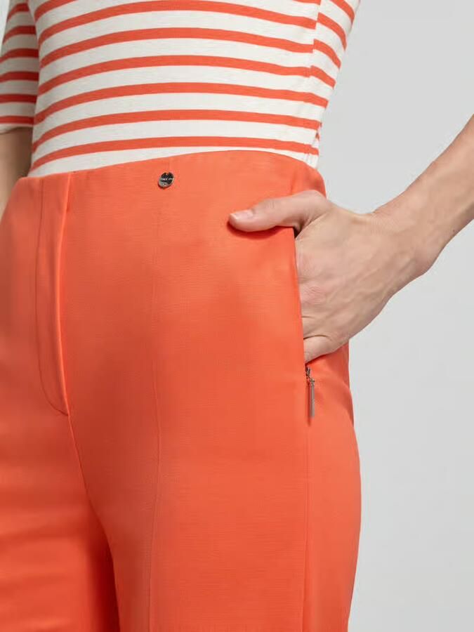 Marc Cain Stoffen broek van Viscosemix met vouwplooi - Foto 2