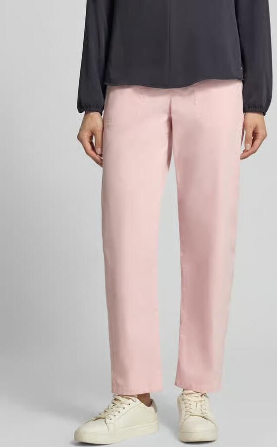 Marc Cain straight fit broek van katoenmix - Foto 2