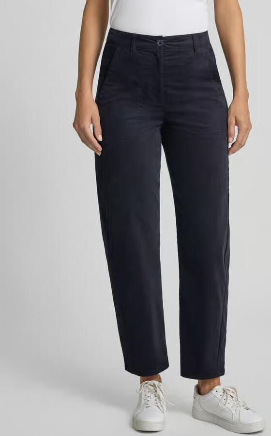 Marc Cain straight fit broek van katoenmix - Foto 2