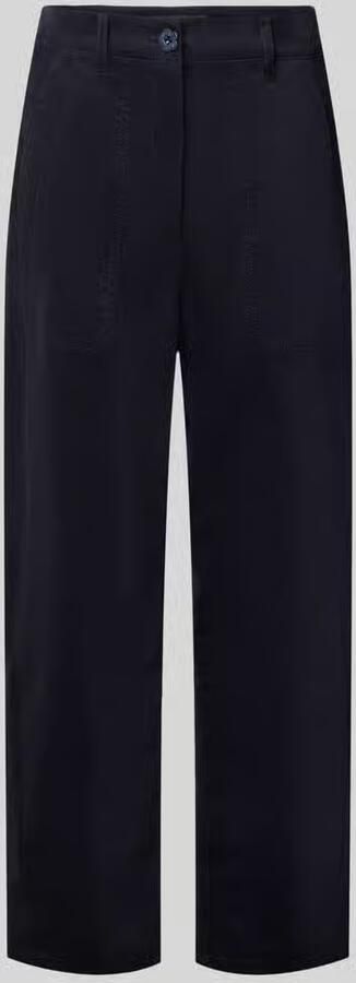 Marc Cain straight fit broek van katoenmix - Foto 3