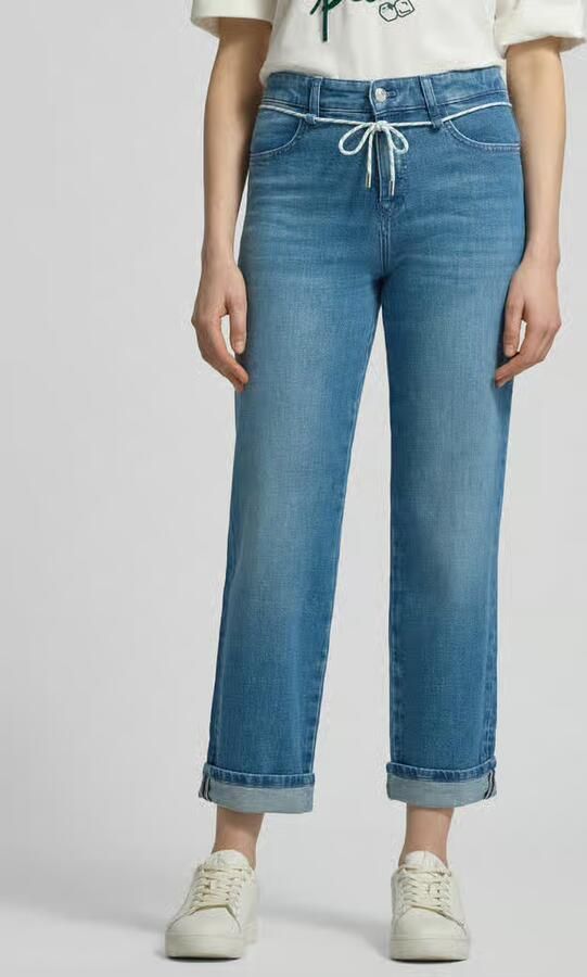 Marc Cain Straight fit Jeans met gefixeerde zooms - Foto 3