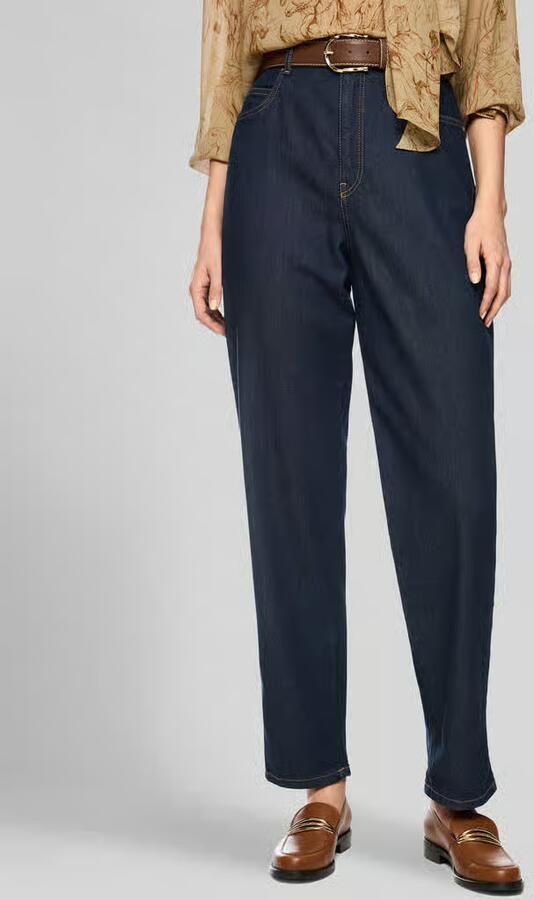 Marc Cain straight fit jeans van elastische katoenmix - Foto 2