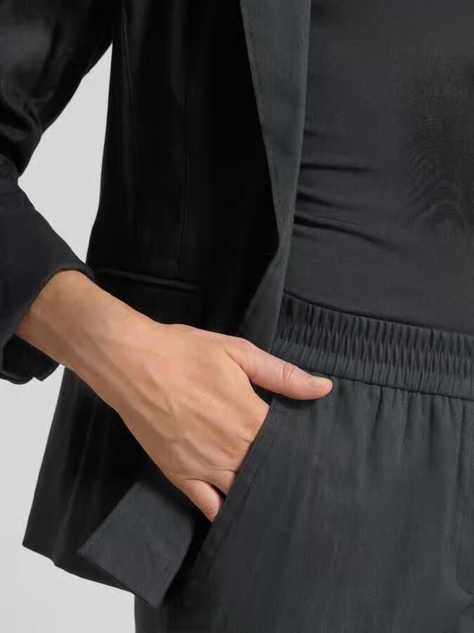 Marc Cain straight fit linnenbroek met viscose