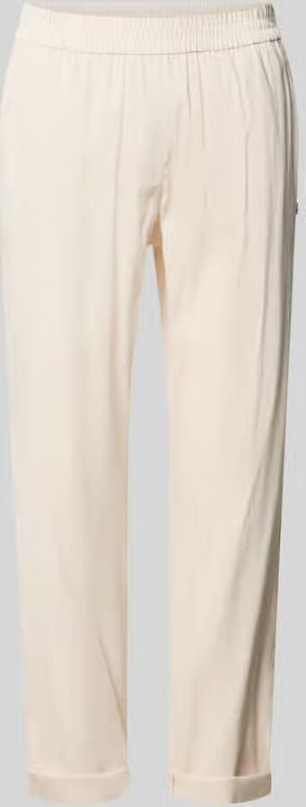 Marc Cain straight fit linnenbroek met viscose - Foto 2