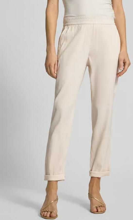 Marc Cain straight fit linnenbroek met viscose - Foto 3