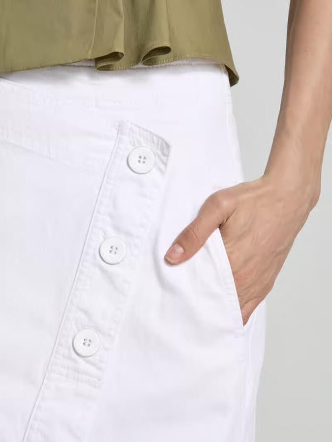 Marc Cain straight fit midirok in denimlook