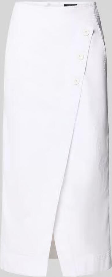 Marc Cain straight fit midirok in denimlook - Foto 2
