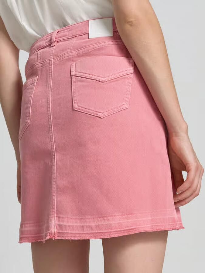 Marc Cain straight fit minirok in denimlook - Foto 3