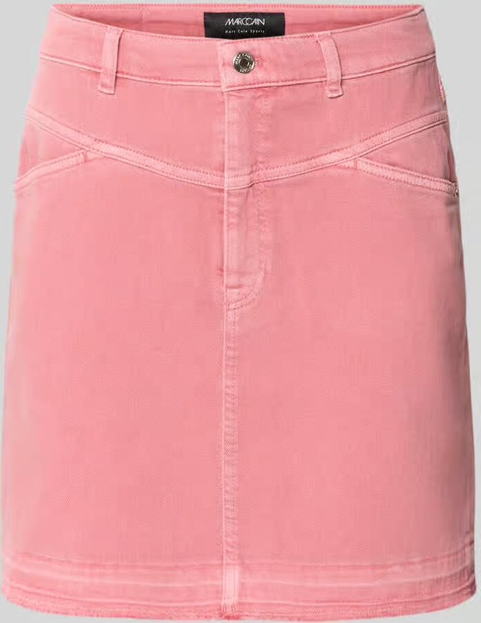 Marc Cain straight fit minirok in denimlook - Foto 2