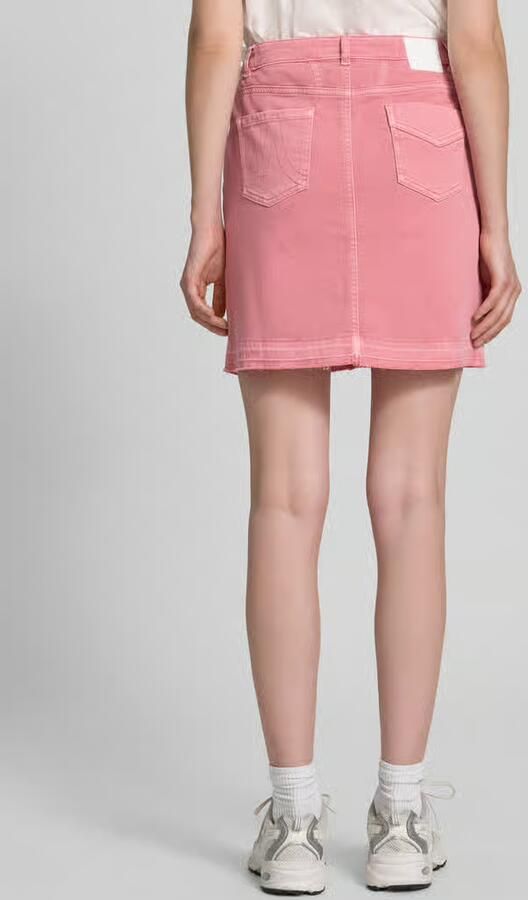 Marc Cain straight fit minirok in denimlook - Foto 5