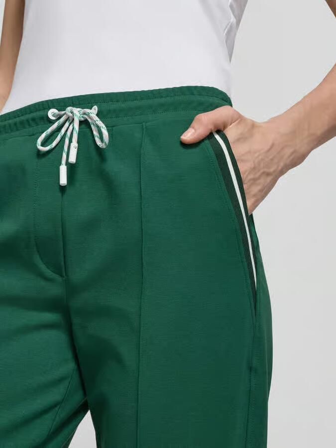 Marc Cain Straight fit stoffen broek met siernaden - Foto 2