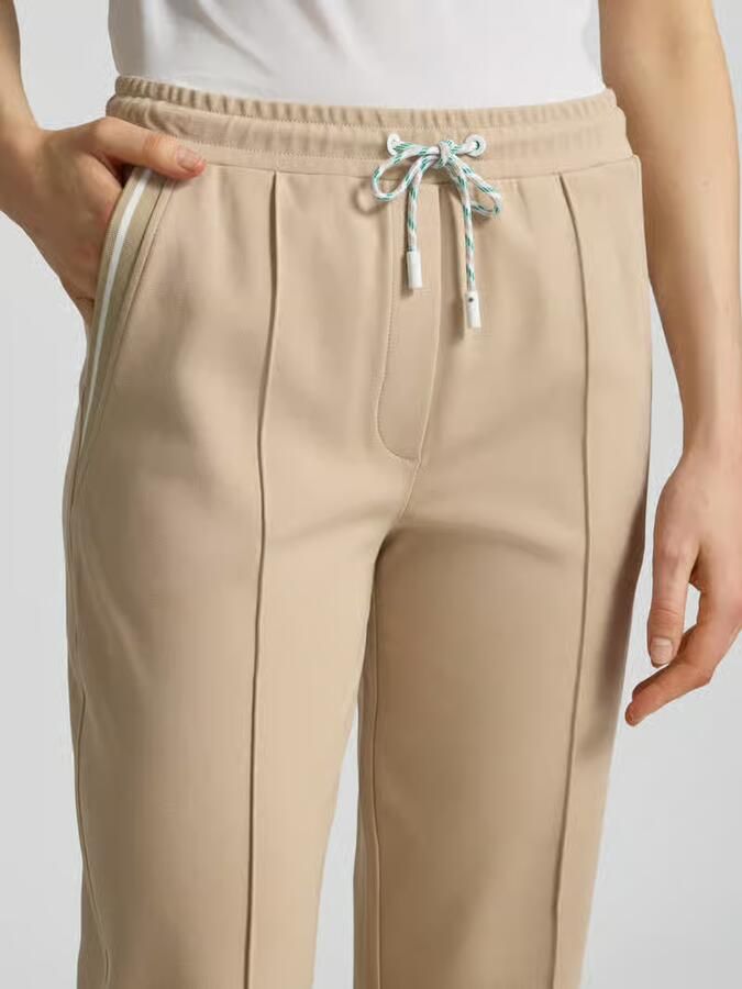 Marc Cain Straight fit stoffen broek met siernaden - Foto 2