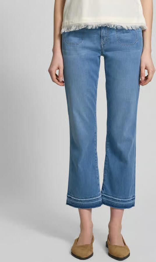 Marc Cain Straight Leg Jeans met rafelzoom