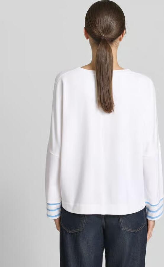 Marc Cain sweatshirt in all-over look met ronde hals