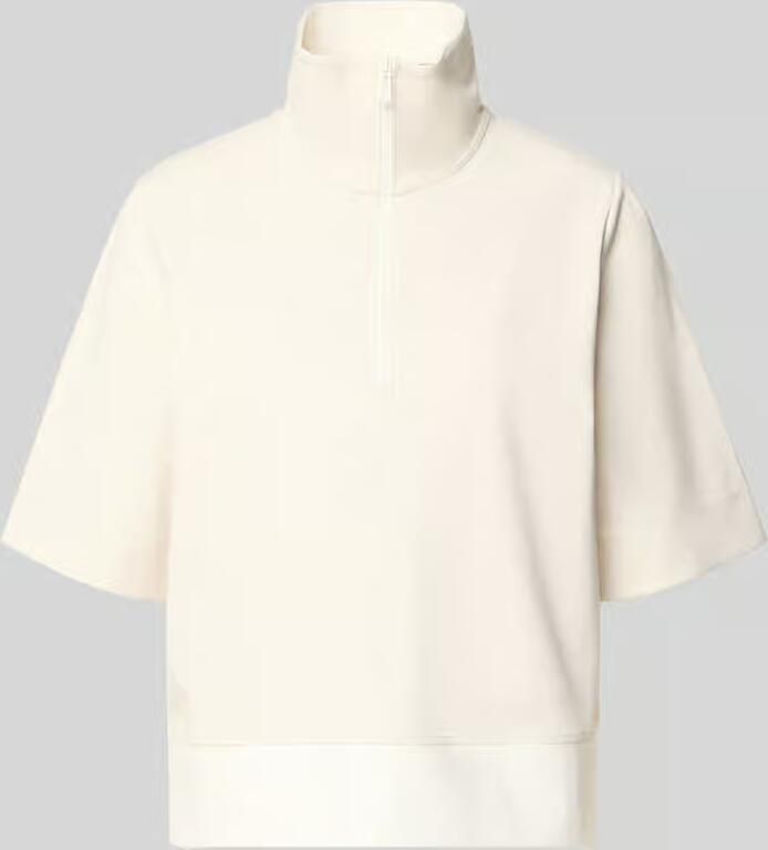 Marc Cain Sweatshirt met opstaande kraag en 1 2-mouwen