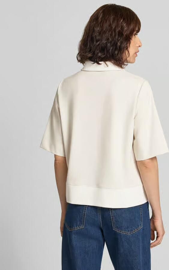 Marc Cain Sweatshirt met opstaande kraag en 1 2-mouwen