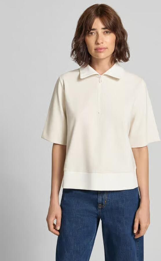 Marc Cain Sweatshirt met opstaande kraag en 1 2-mouwen - Foto 3