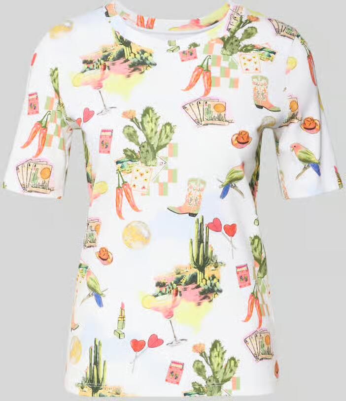 Marc Cain T-shirt in all-over look - Foto 2